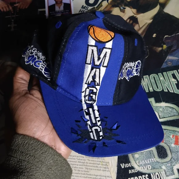 Vintage Orlando Magic 3D Hoop Snapback Cap Hat Logo 7 - Picture 1 of 7